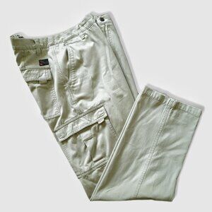 VTG 90s Y2K Quiksilver Baggy Cargo Pants Carpenter Rave Cyber Grunge Skate 34x30